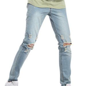 Topman Rip Stretch Skinny Jeans Size 34